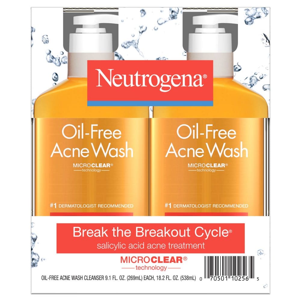Neutrogena Oil-Free Acne Face Wash (9.1 fl. oz. 2 pk.) - Skin Care - Neutrogena Oil-Free