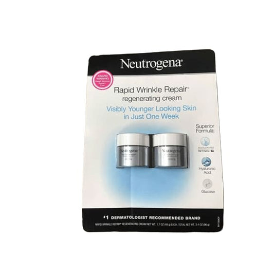 Neutrogena Rapid Wrinkle Repair Regenerating Face Cream, 2 pk./1.7 fl. oz. - ShelHealth.Com