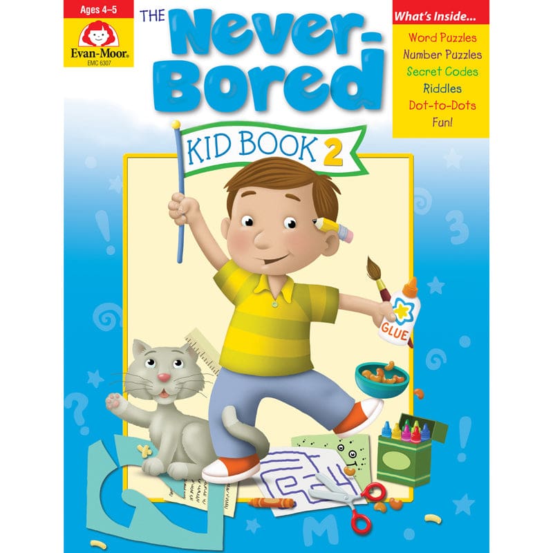 Neverbored Kid Book 2 Ages 4-5 (Pack of 12) - Skill Builders - Evan-moor