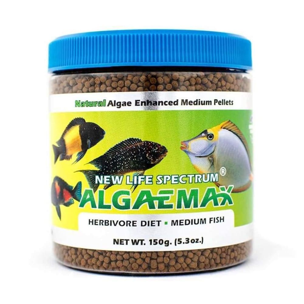 New Life Spectrum Algaemax Sinking Pellets Fish Food 5.3 oz Medium - Pet Supplies - New Life