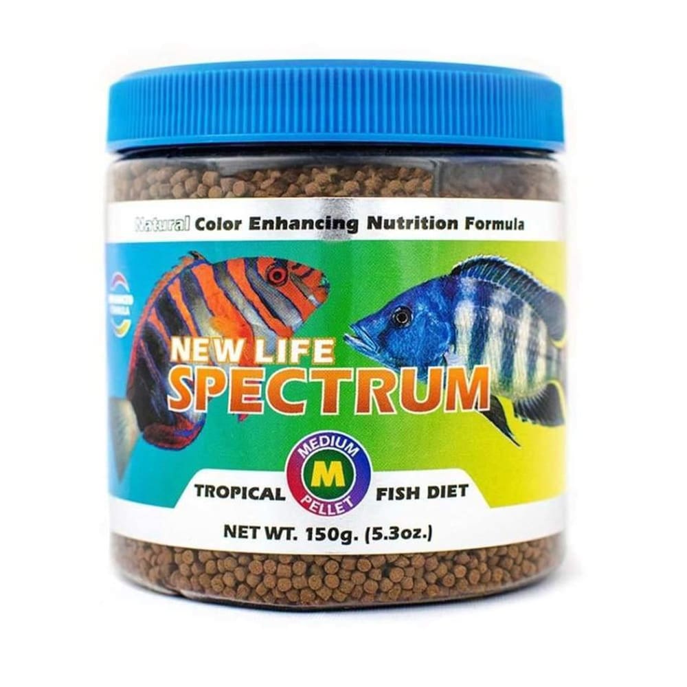 New Life Spectrum Tropical Sinking Pellets Fish Food 5.3 oz Medium - Pet Supplies - New Life