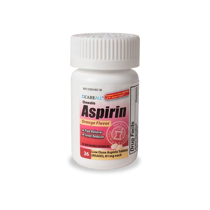 New World Imports Aspirin Chewable 81Mg Bt36 Box of T36 (Pack of 6) - Over the Counter >> Pain Relief - New World Imports