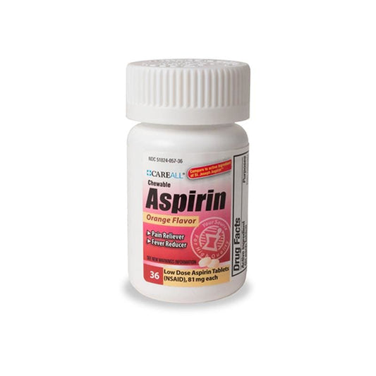 New World Imports Aspirin Chewable 81Mg Bt36 Box of T36 (Pack of 6) - Over the Counter >> Pain Relief - New World Imports