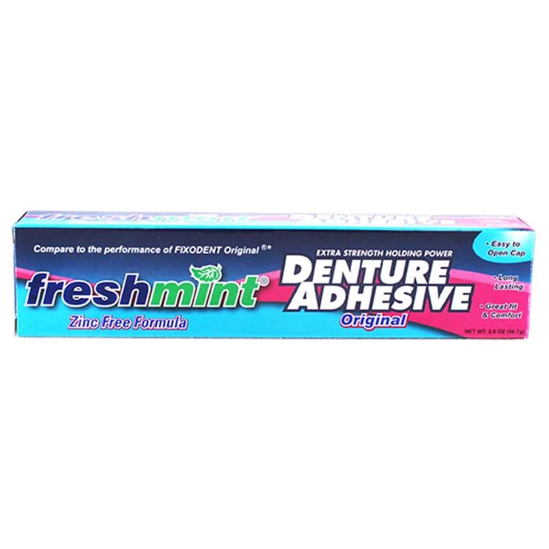 New World Imports Denture Adh Ex-Str Freshmint 20Z (Pack of 6) - Personal Care >> Oral Care - New World Imports