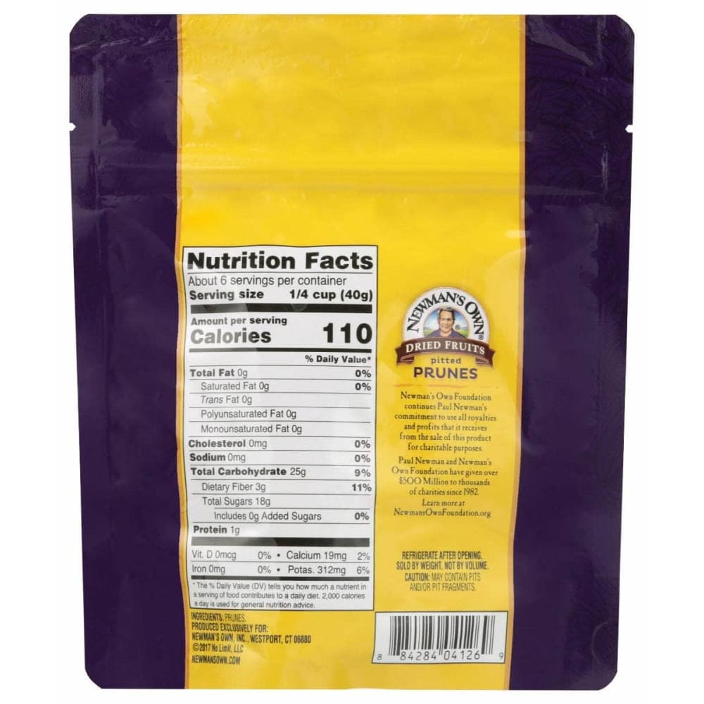 NEWMANS OWN ORGANIC Newmans Own Organic Pitted Prunes, 8 Oz