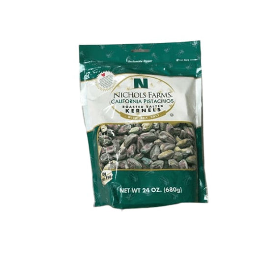 Nichols Farms California Pistachios Roasted Kernels with Sea Salt, 24 Ounce - ShelHealth.Com