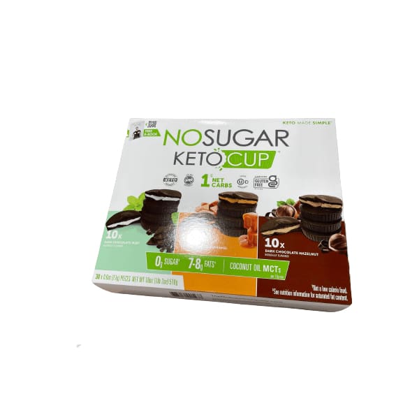 No Sugar No Sugar Keto Cups - Variety Pack - 3 Flavors - 30 Count
