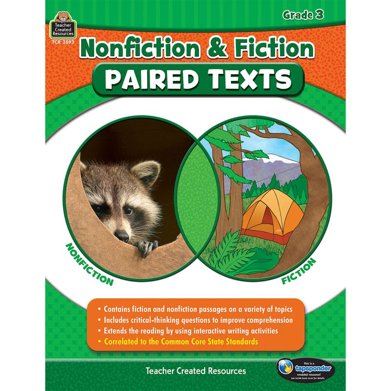 Nonfiction Fiction Paired Texts Gr3 (Pack of 2) - Comprehension - Teacher Created Resources