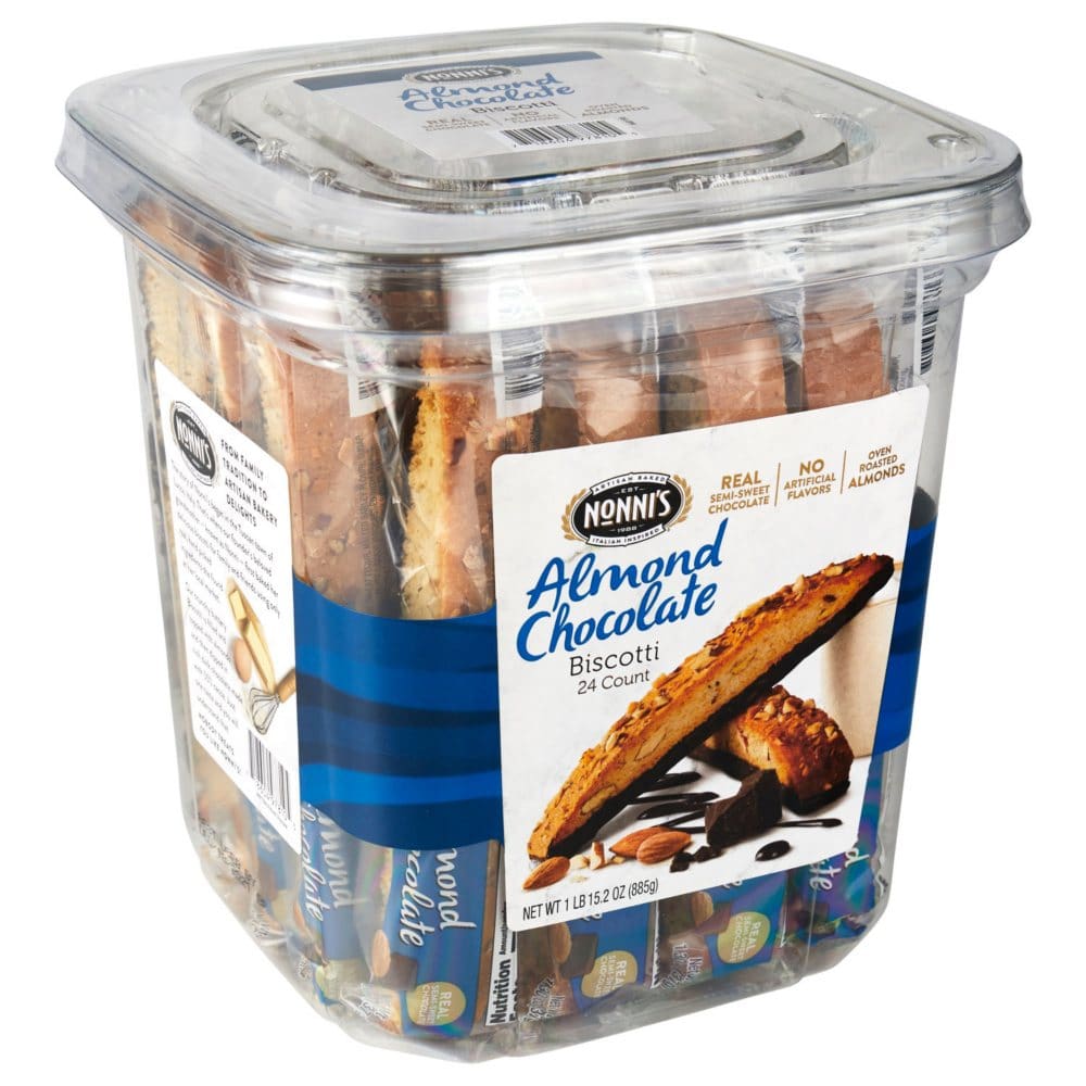 Nonni’s Almond Chocolate Biscotti (31.2 oz. 24 ct.) - Dessert & Pastry Trays - Nonni’s Almond