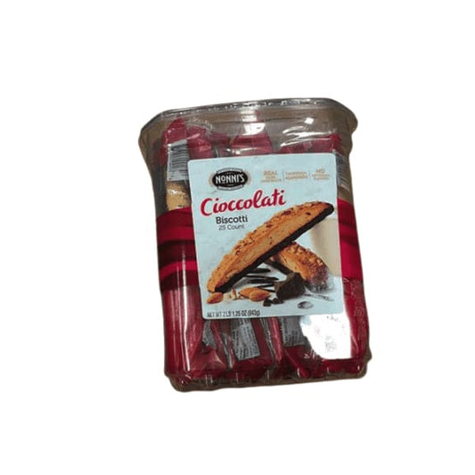 Nonni's Biscotti Value Pack with Larger Cookies, Cioccolati, 25 Count, 2.1 lb - ShelHealth.Com