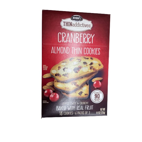Nonni's Nonni's THINaddictives Almond Thin Cookies, Multiple Choice Flavor, 18 count, 4.4 oz