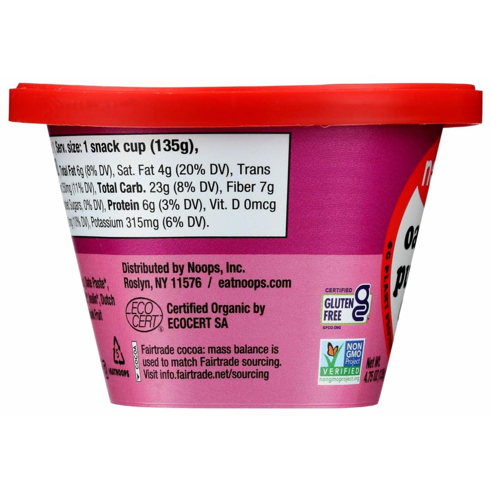 Noops Grocery > Dairy, Dairy Substitutes and Eggs NOOPS: Pudding Oatmilk Choc Org, 4.75 oz