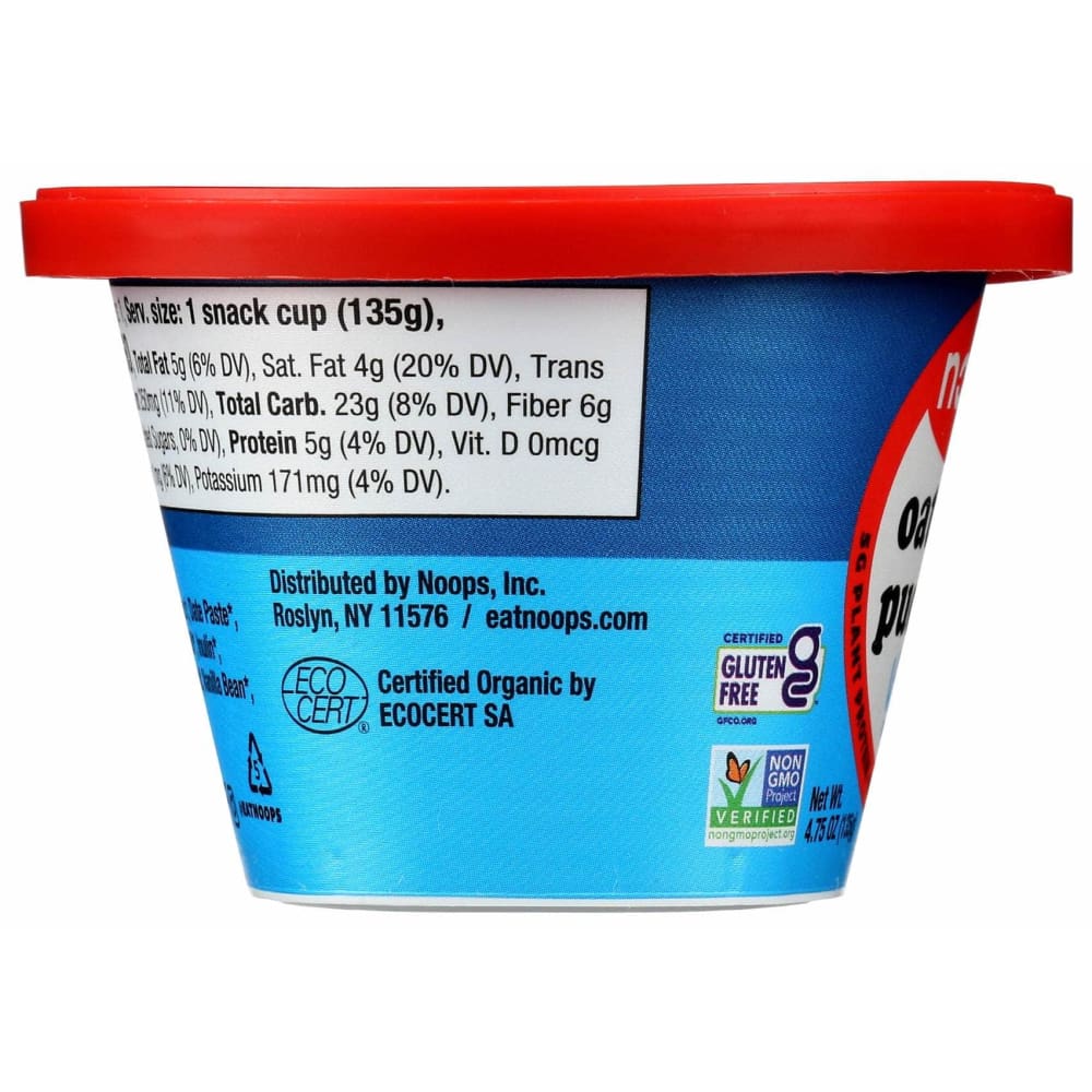 Noops Grocery > Dairy, Dairy Substitutes and Eggs NOOPS: Pudding Oatmilk Vanl Org, 4.75 oz