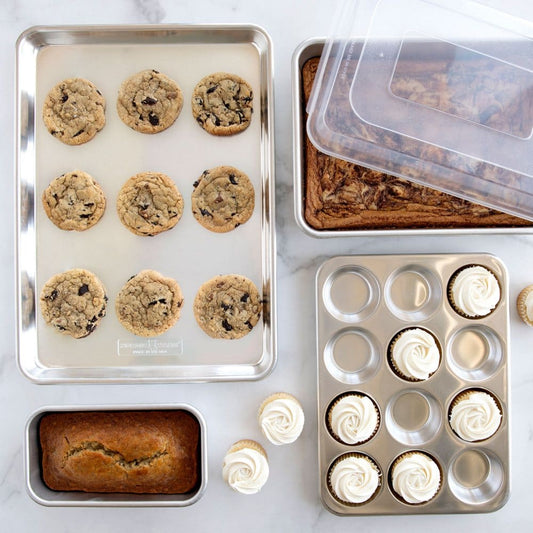 Nordic Ware Silver Naturals Aluminum Baking Set of 5 - Bakeware - Nordic Ware