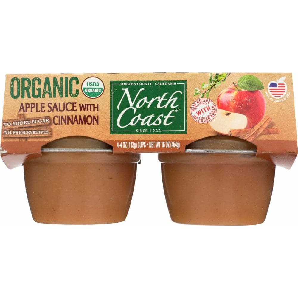 North Coast North Coast Organic Applesauce with Cinnamon 4 pack x 4 oz, 16 oz