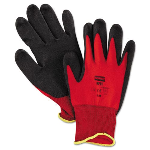 North Safety Northflex Red Foamed Pvc Palm Coated Gloves Medium Dozen - Janitorial & Sanitation - North Safety®