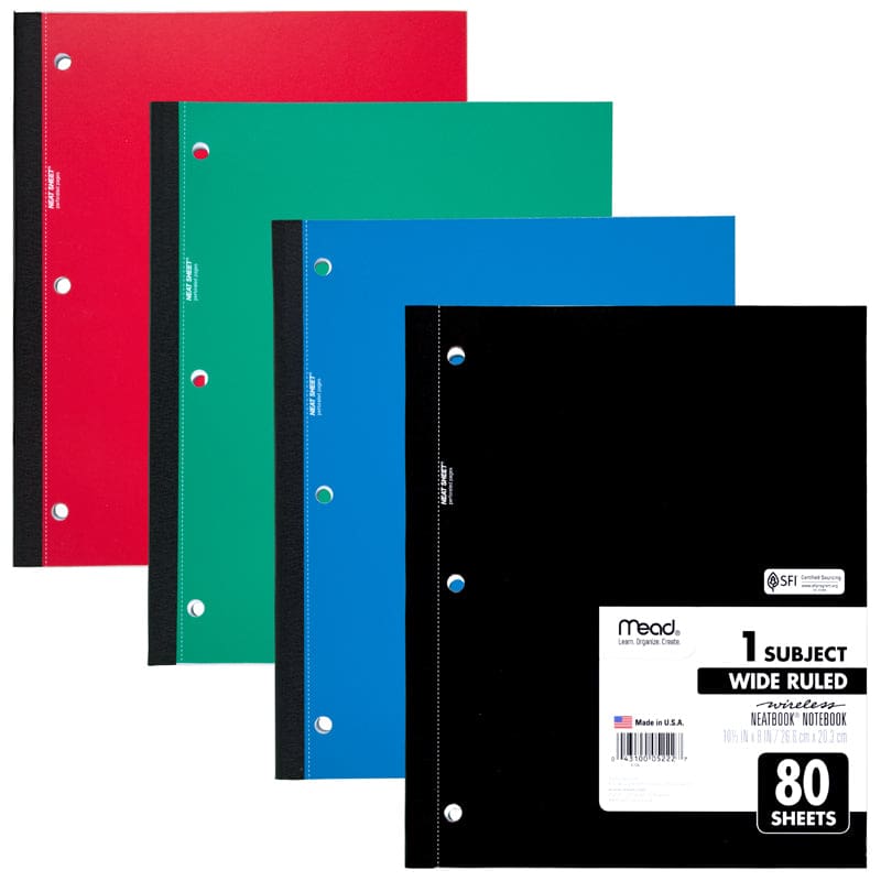 Notebook Wireless Neatbook 80 Sht 10 1/2 X 8 (Pack of 12) - Note Books & Pads - Mead - Acco Brands Usa LLC