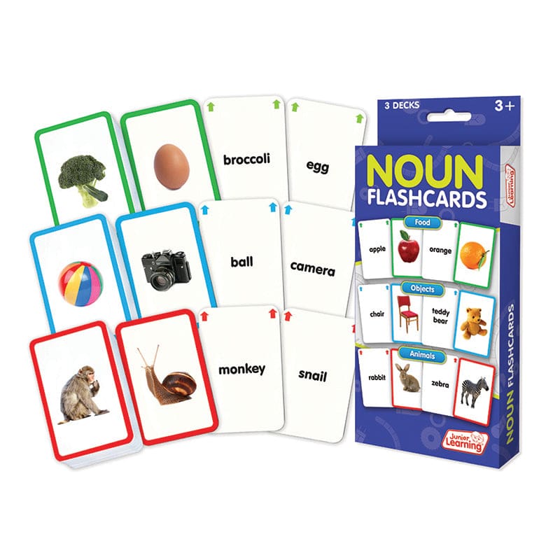 Nouns Flash Cards (Pack of 6) - Phonics - Junior Learning