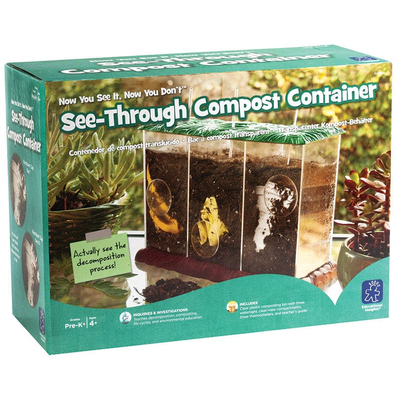 Now You See It Now You Dont See Through Compost Container - Environment - Learning Resources