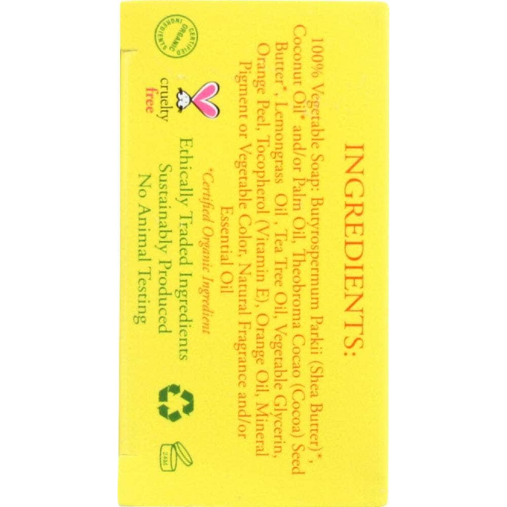 NUBIAN HERITAGE Nubian Heritage Bar Soap Lemongrass And Tea Tree With Orange Peel, 5 Oz