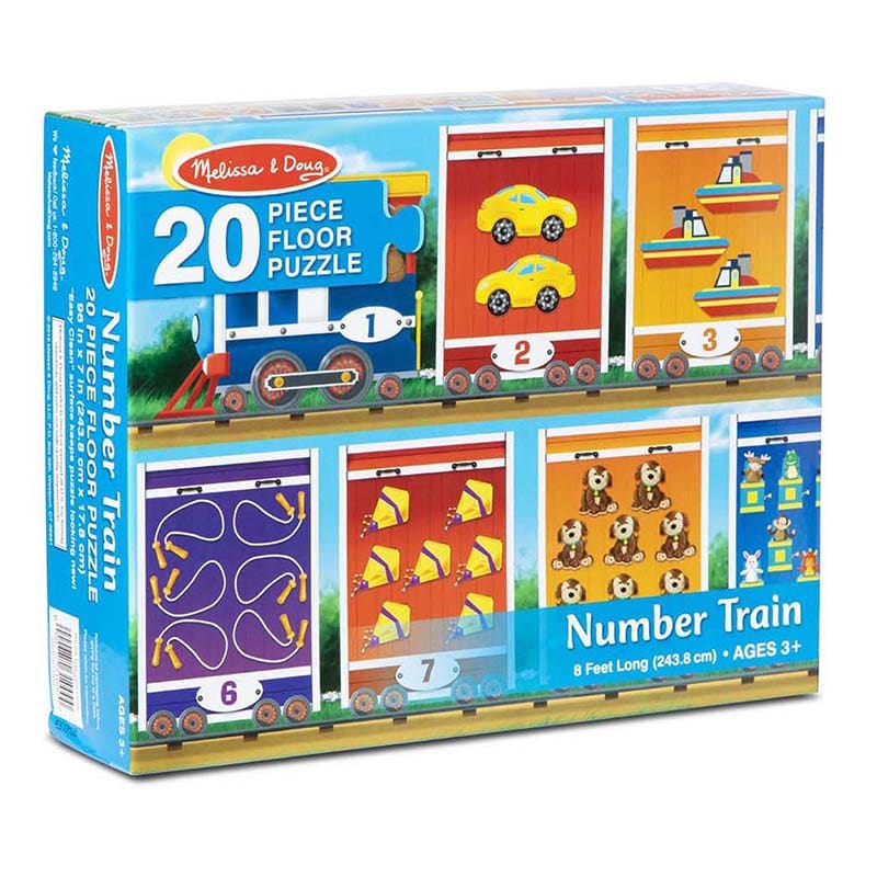 Number Train Floor Puzzle 20 Pc (Pack of 2) - Floor Puzzles - Melissa & Doug