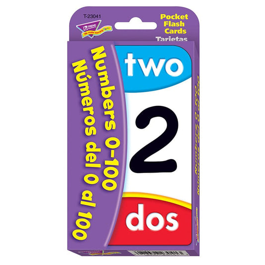 Numbers 0-100 Bilingual (Pack of 10) - Flash Cards - Trend Enterprises Inc.