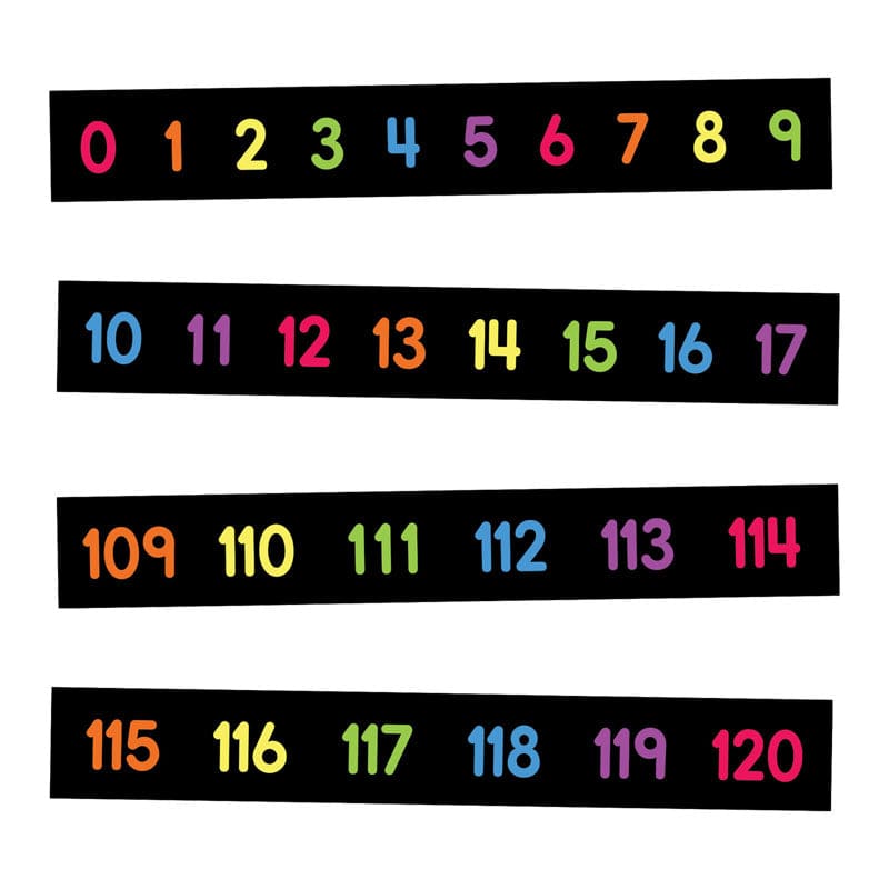 Numbers 0-120 Mini Bb Set (Pack of 6) - Number Lines - Carson Dellosa Education