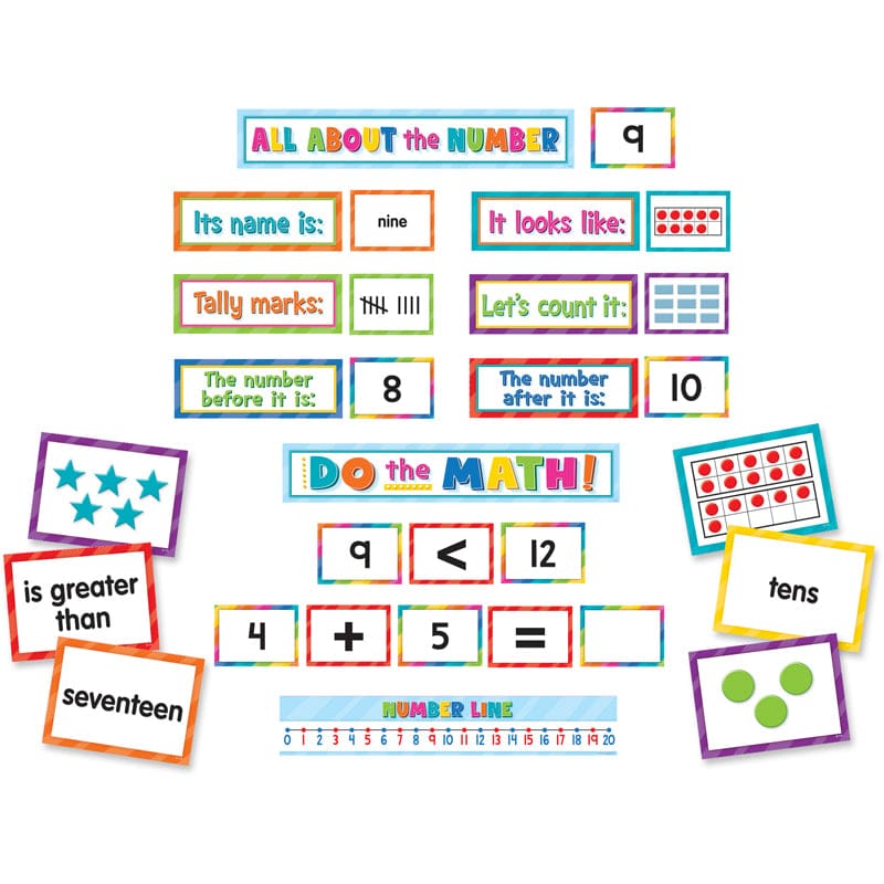 Numbers Counting Pocket Chart Cards (Pack of 3) - Sight Words - Teacher Created Resources