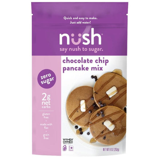 NUSH: Chocolate Chip Pancake Mix 9 oz - Grocery > Cooking & Baking > Baking Ingredients - NUSH