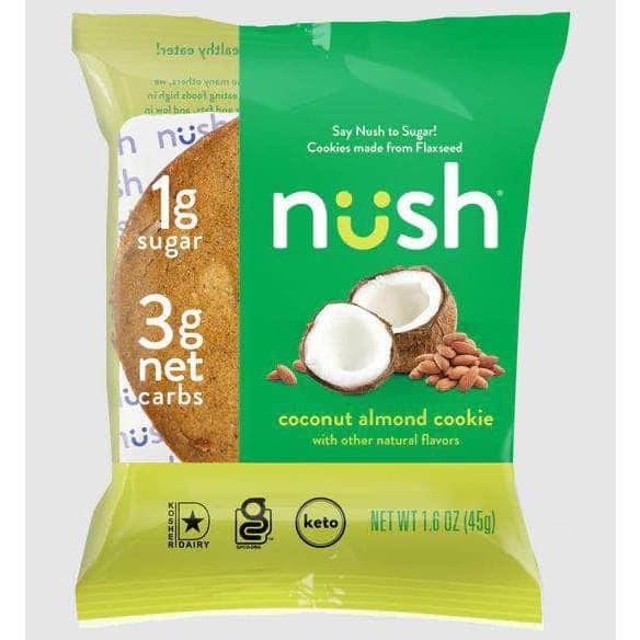 NUSH Grocery > Nutritional Bars NUSH: Coconut Almond Cookie Bar, 1.6 oz