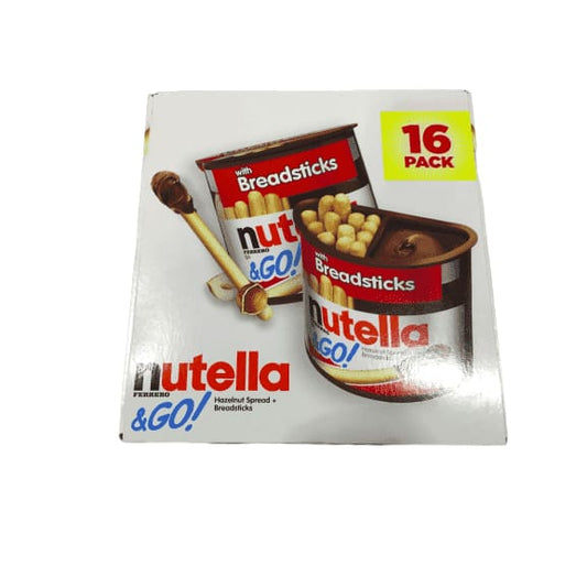 Nutella & Go Hazelnut Spread with Breadsticks 28.80 oz --16 Pack - 1.8 oz Each - ShelHealth.Com