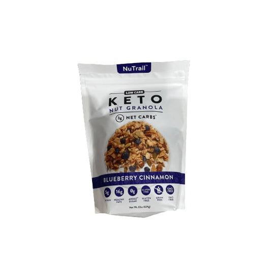 NuTrail NuTrail Keto Blueberry Cinnamon Nut Granola Healthy Breakfast Cereal, 22 oz.