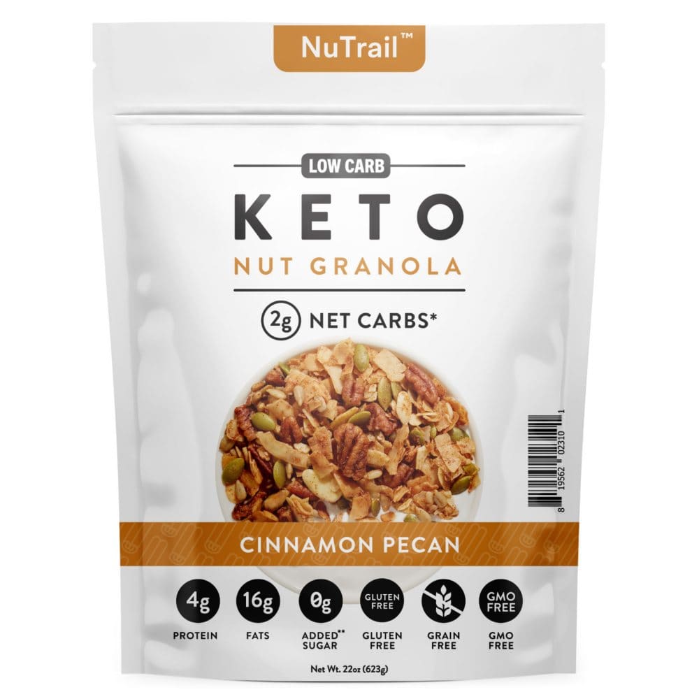 NuTrail Low Carb Keto Nut Granola Cinnamon Pecan (22 oz.) - Cereal & Breakfast Foods - NuTrail Low