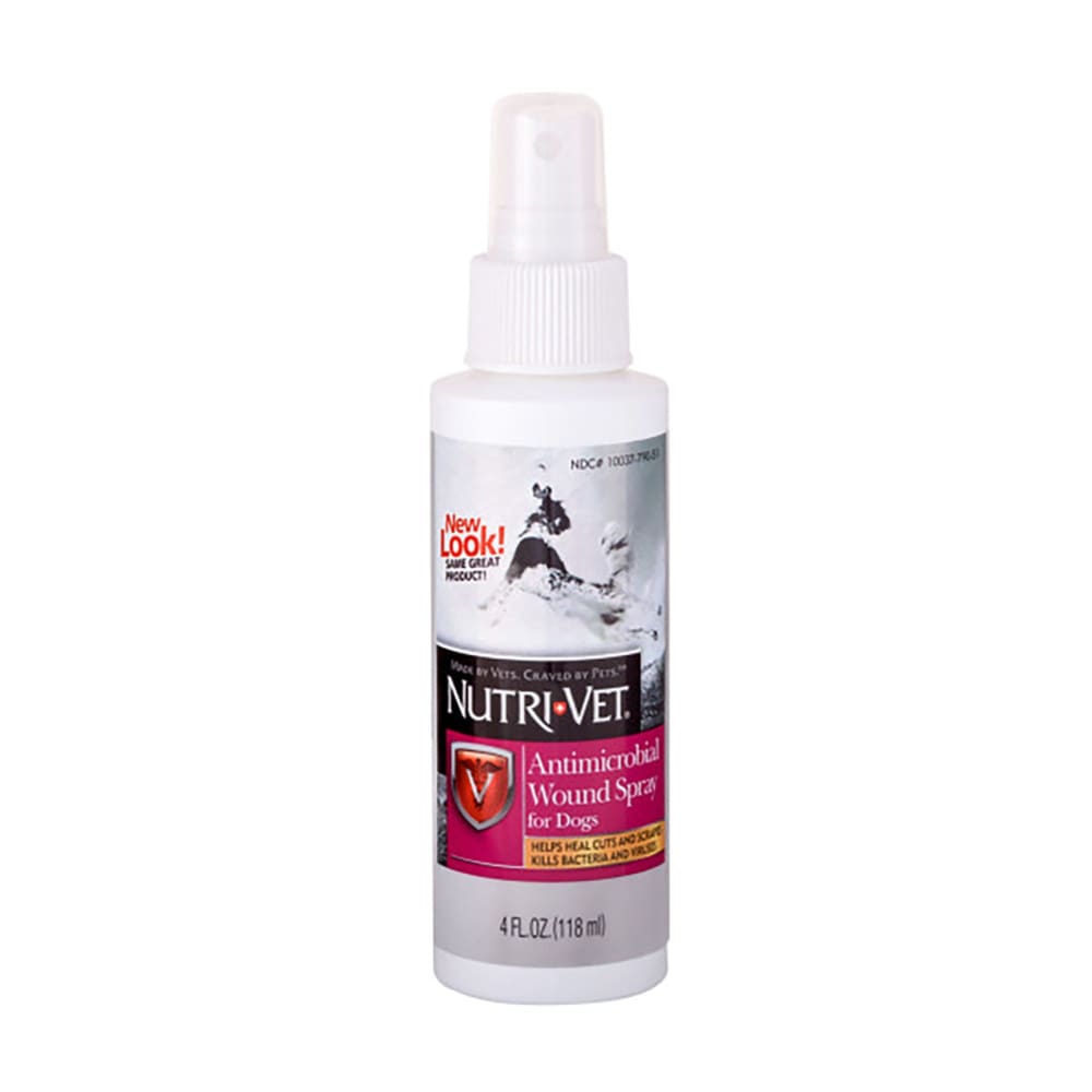 NutriVet Antimicrobial Wound Spray for Dogs 1ea-4 fl oz - Pet Supplies - NutriVet