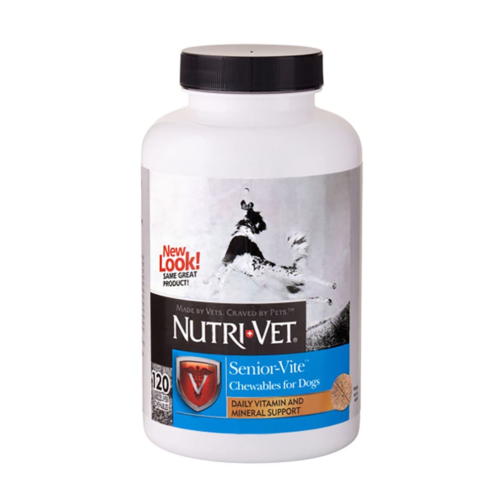 NutriVet SeniorVite Liver Chewables 1ea-120 ct - Pet Supplies - NutriVet