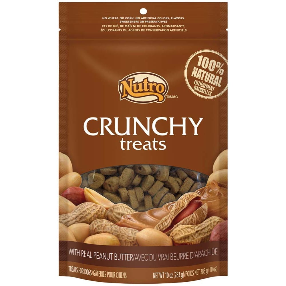 Nutro Products Crunchy Treats Peanut Butter 10 oz - Pet Supplies - Nutro