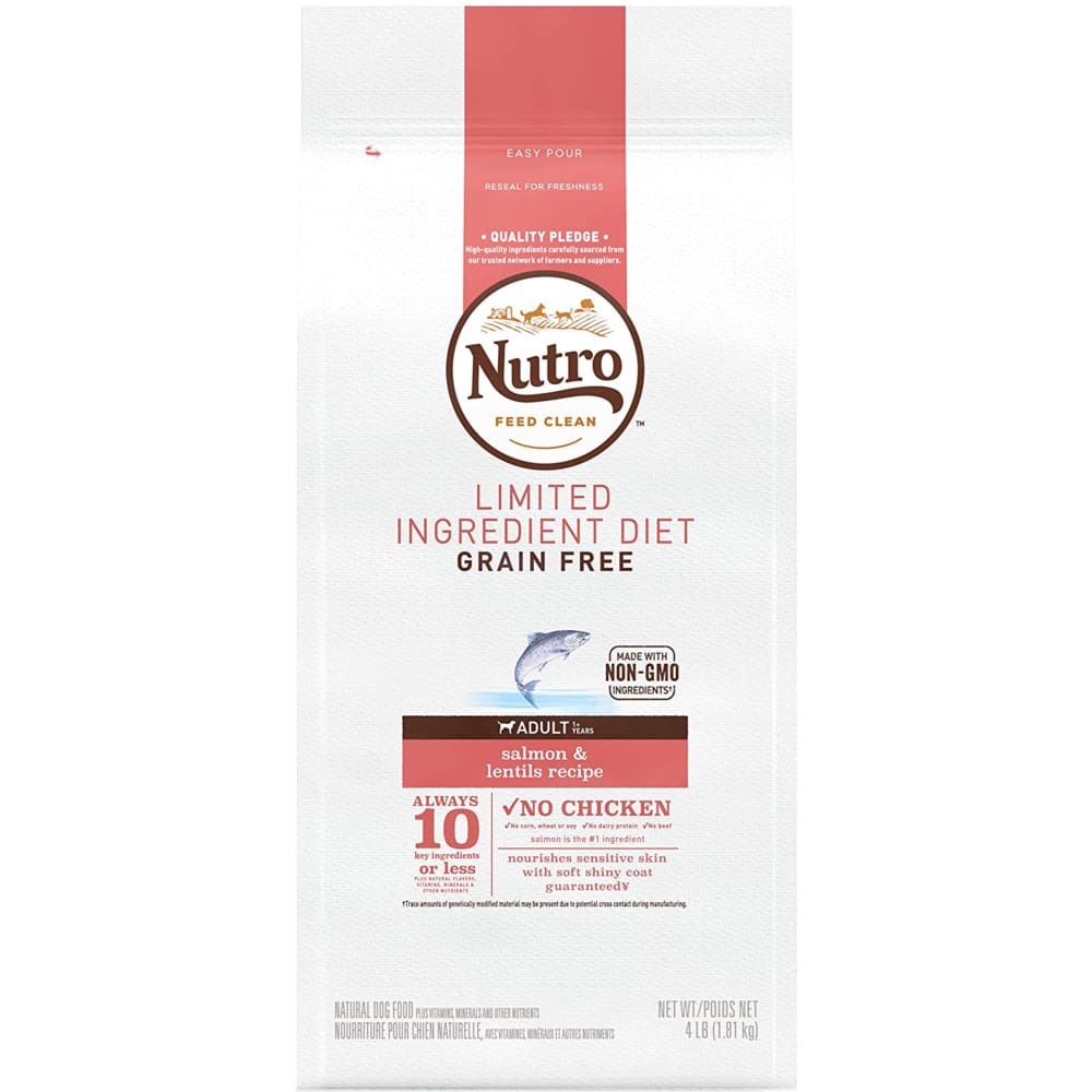 Nutro Products Limited Ingredient Diet Grain Free Salmon & Lentils Dog Food 22 lb - Pet Supplies - Nutro
