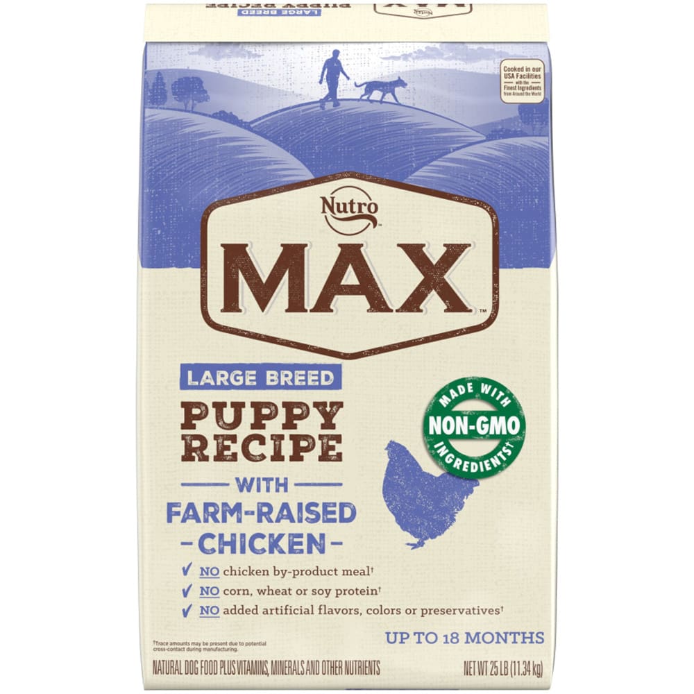 Nutro Products Max Puppy Large Breed Dry Dog Food Chicken; 1ea-25 lb - Pet Supplies - Nutro