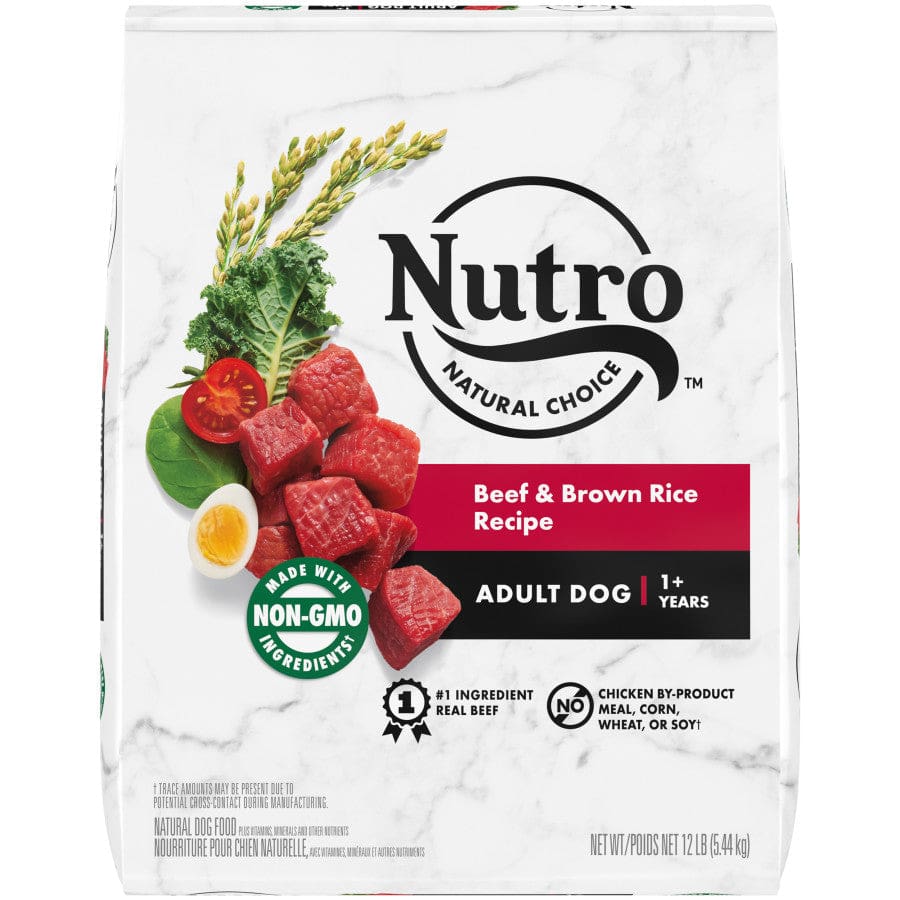 Nutro Products Natural Choice Beef and Brown Rice Recipe Dry Dog Food 12 lbs - Pet Supplies - Nutro