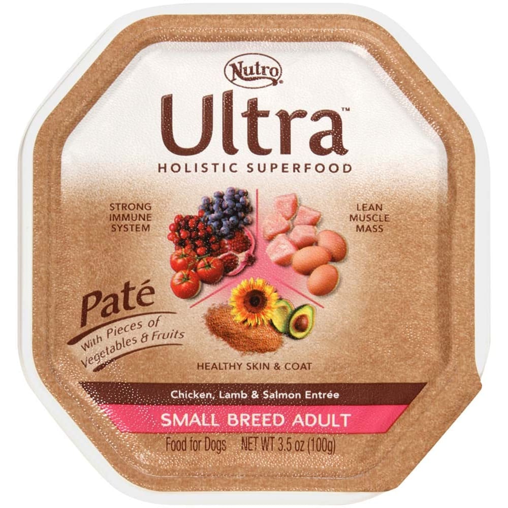 Nutro Products Pate Chicken Lamb & Salmon Entree Small Breed Dog Food 3.5 oz 24 Pack - Pet Supplies - Nutro