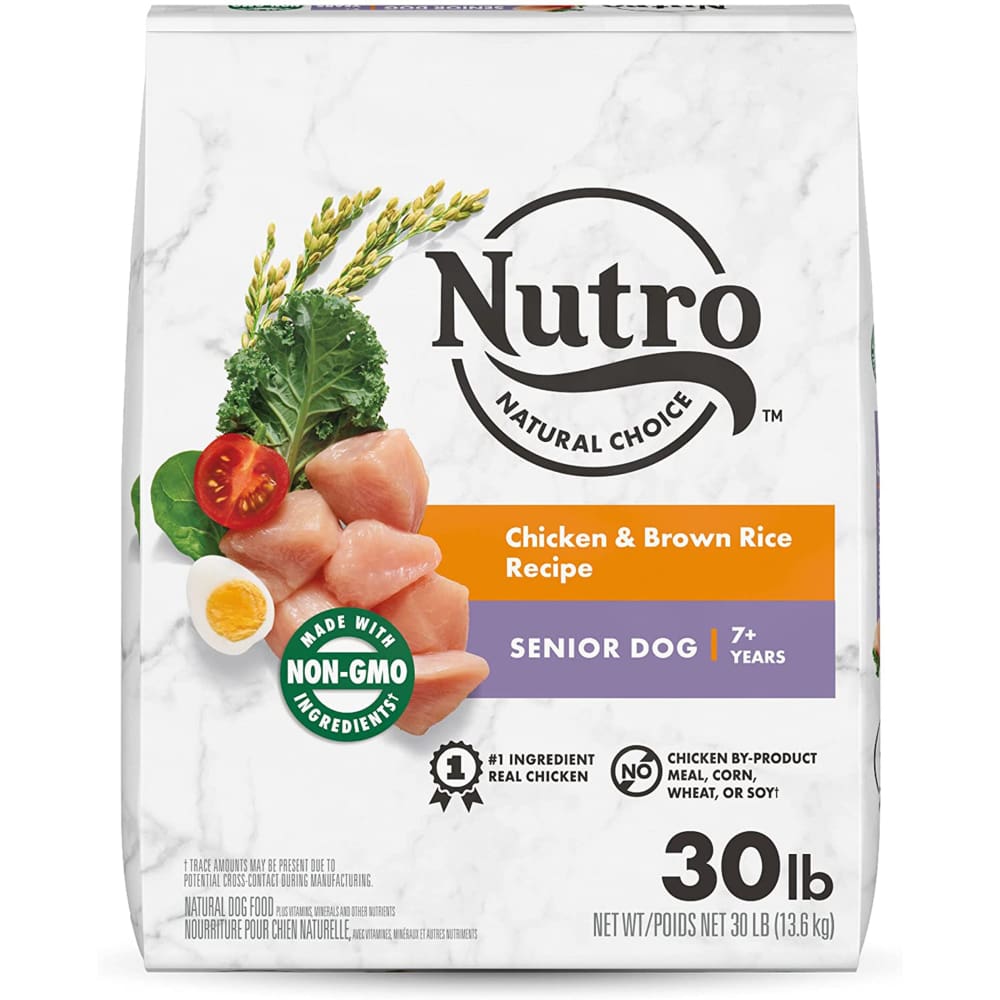 Nutro Products WHOLESOME ESSENTIALS Chicken Brown Rice & Sweet Potato Senior 30 lb - Pet Supplies - Nutro