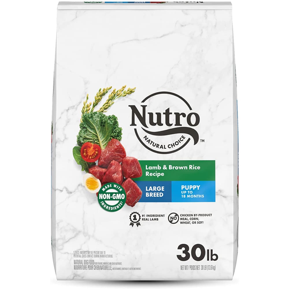Nutro Products WHOLESOME ESSENTIALS Lamb & Rice Recipe Large Breed Puppy 30 lb - Pet Supplies - Nutro