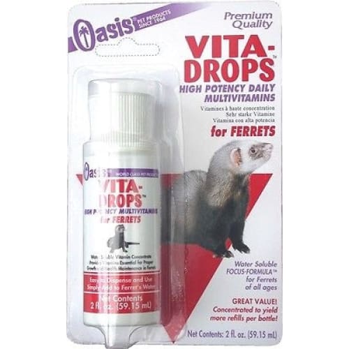 Oasis Vita Drops Multivitamin Supplement for Ferrets 2 fl. oz - Pet Supplies - Oasis