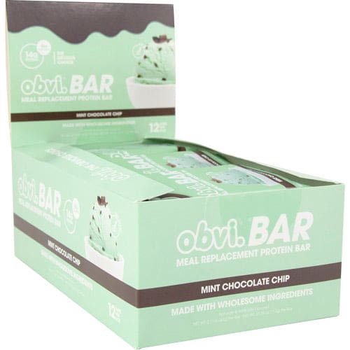 Obvi Bar Mint Chocolate Chip 12 ea - Obvi