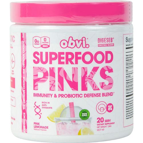 Obvi Pinks Superfood Pink Lemonade 20 ea - Obvi