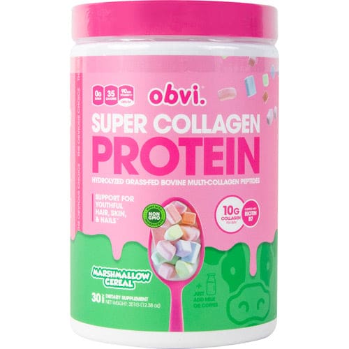 Obvi Super Collagen Protein Marshmallow Cereal 30 servings - Obvi