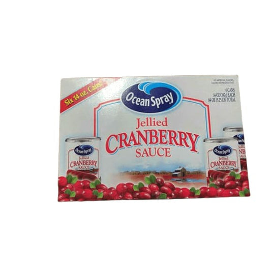 Ocean Spray, Jellied Cranberry Sauce, 14oz Can (Pack of 6) - ShelHealth.Com