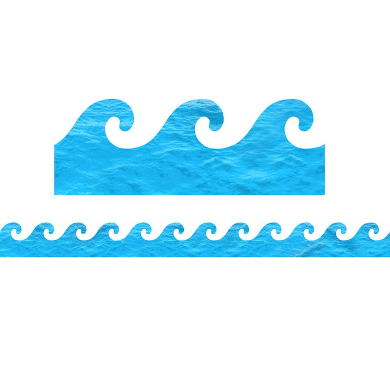 Ocean Waves Border (Pack of 8) - Border/Trimmer - Hygloss Products Inc.