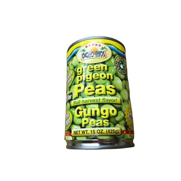 Ocho Rios green pigeon Peas, Gungo Peas, 15 oz - ShelHealth.Com