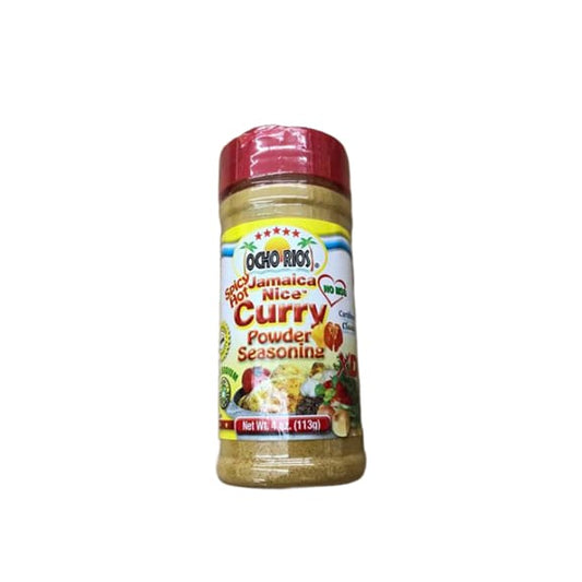 Ocho Rios Ocho Rios Spicy Hot Jamaica Nice Curry Powder Seasoning, 4 oz